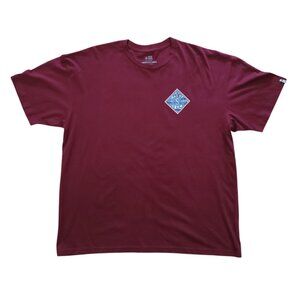Salty Crew Burgundy Graphic Short Sleeve Tee Men's Sz 2XL
